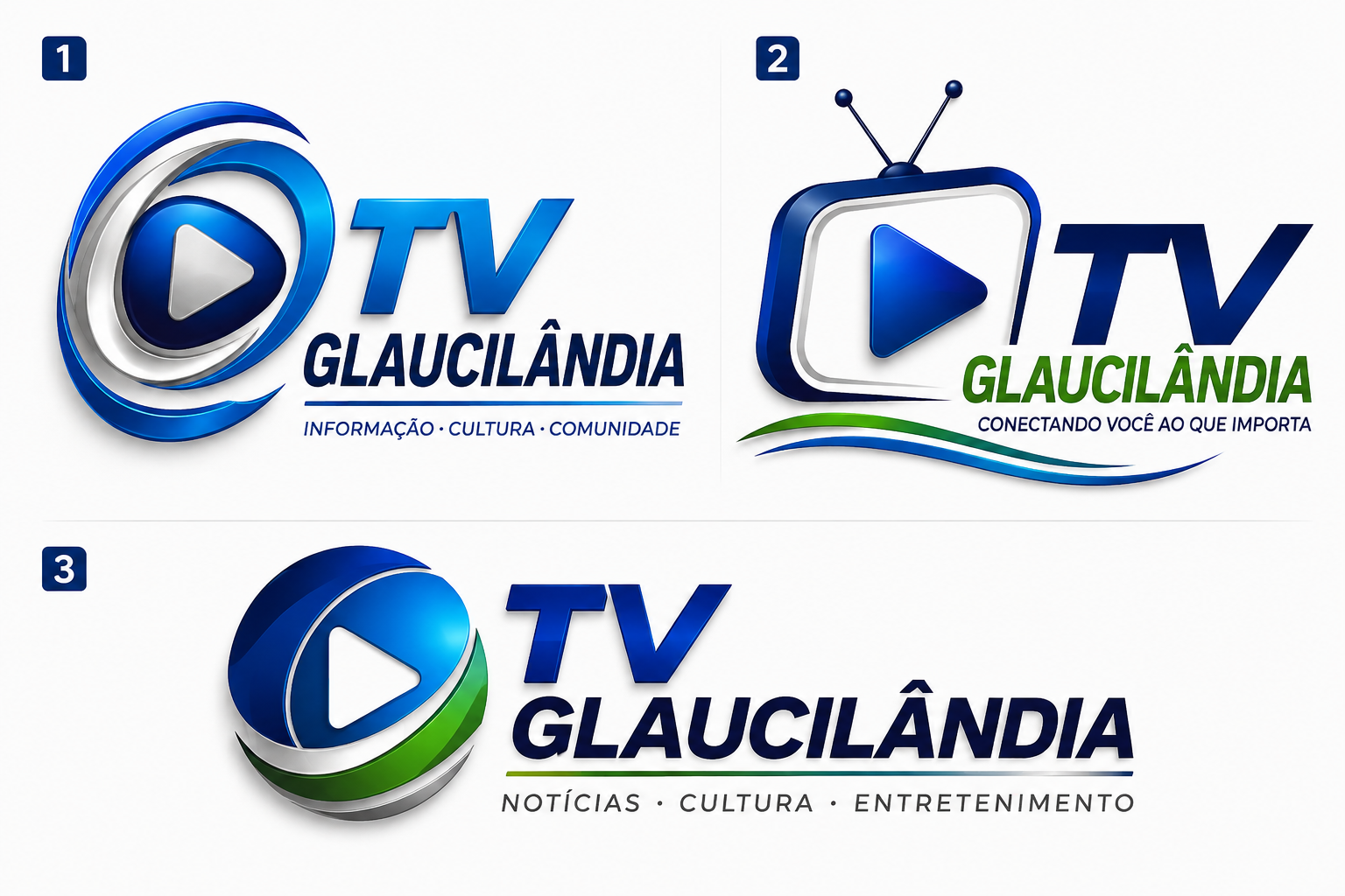 CONCURSO PARA ESCOLHA DA LOGOMARCA OFICIAL DA TV GLAUCILÂNDIA
